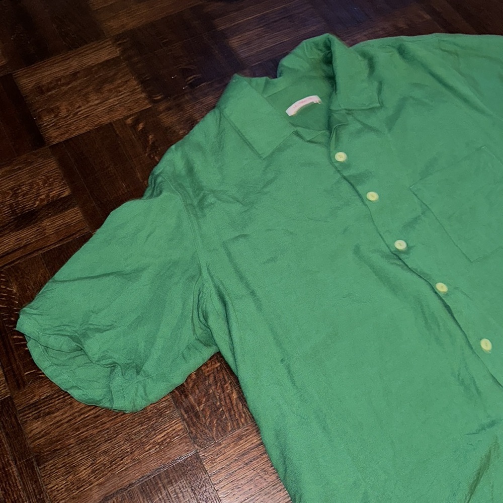 S.K. Manor Hill Green Shirt M - Picture 2 of 7